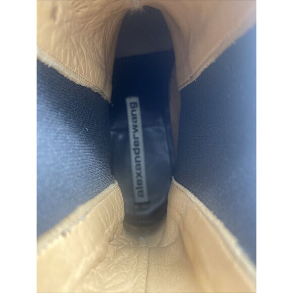 Alexander‎ Wang Chelsea Boots Booties  Size 38/7 Andy Black Biker Leather - Picture 9 of 15